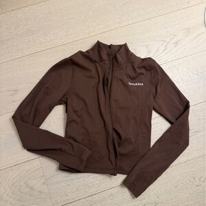 NWOT sporty and rich runner zip up top